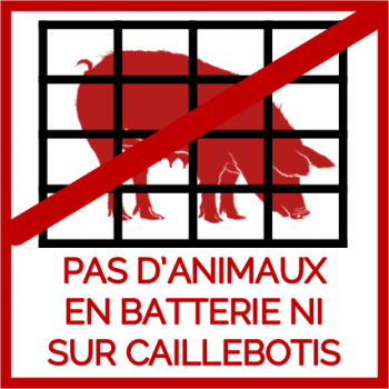 animaux hors batterie ni caillebotis